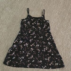 Abercrombie & Fitch Black Floral Kids Dress